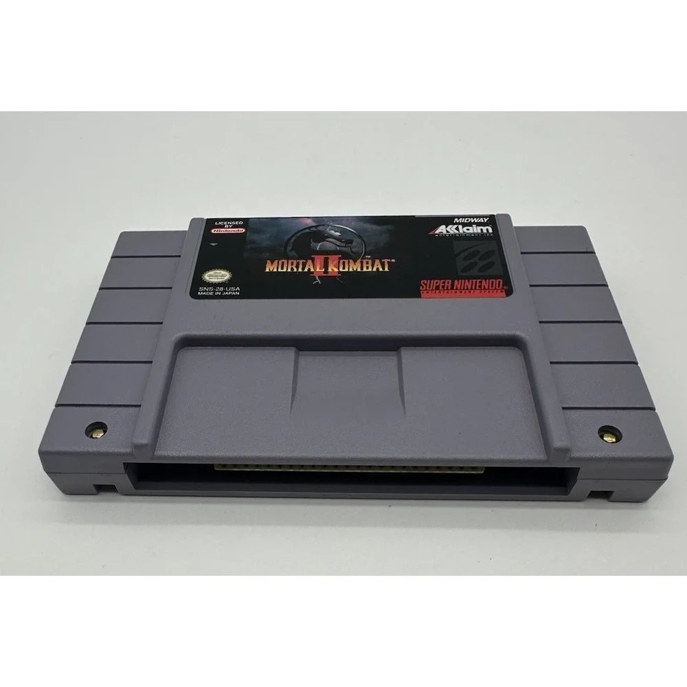 SNES SUPER NINTENDO MORTAL KOMBAT II CIB COMPLETE W/POSTER & REG CARD TESTED